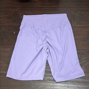 Gymshark Purple Bike Shorts High-Waisted Stretchy